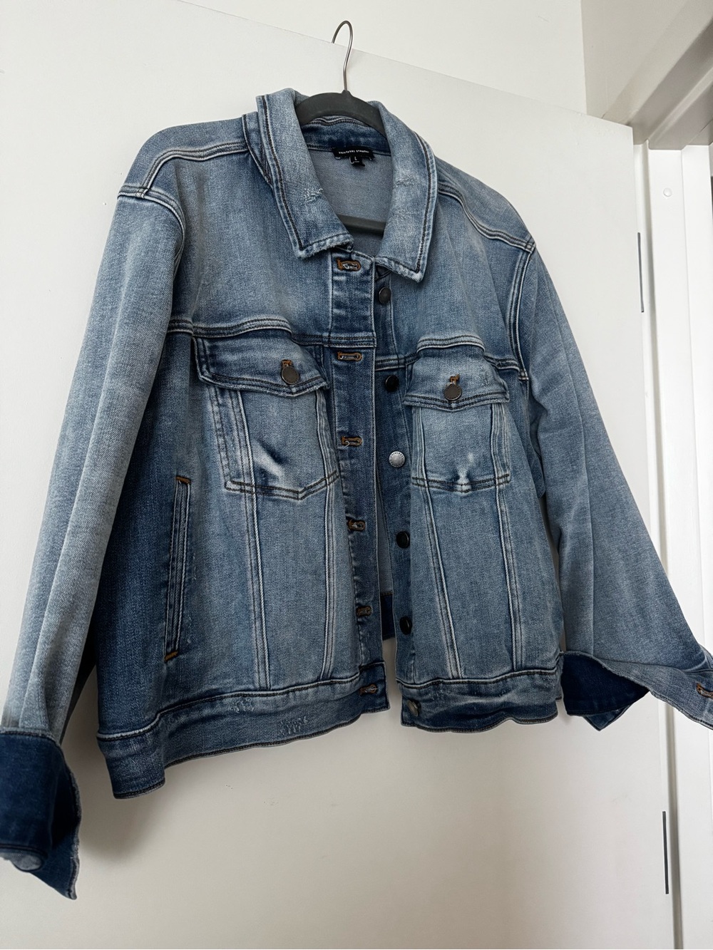 Universal Standard Kelsey Denim Jacket in Light Blue